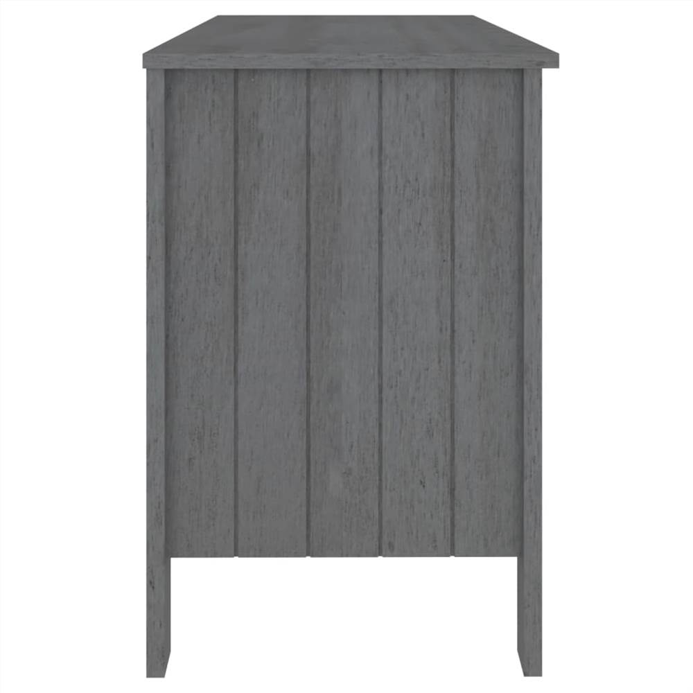 Desk Dark Grey 113x50x75 cm Solid Wood Pine