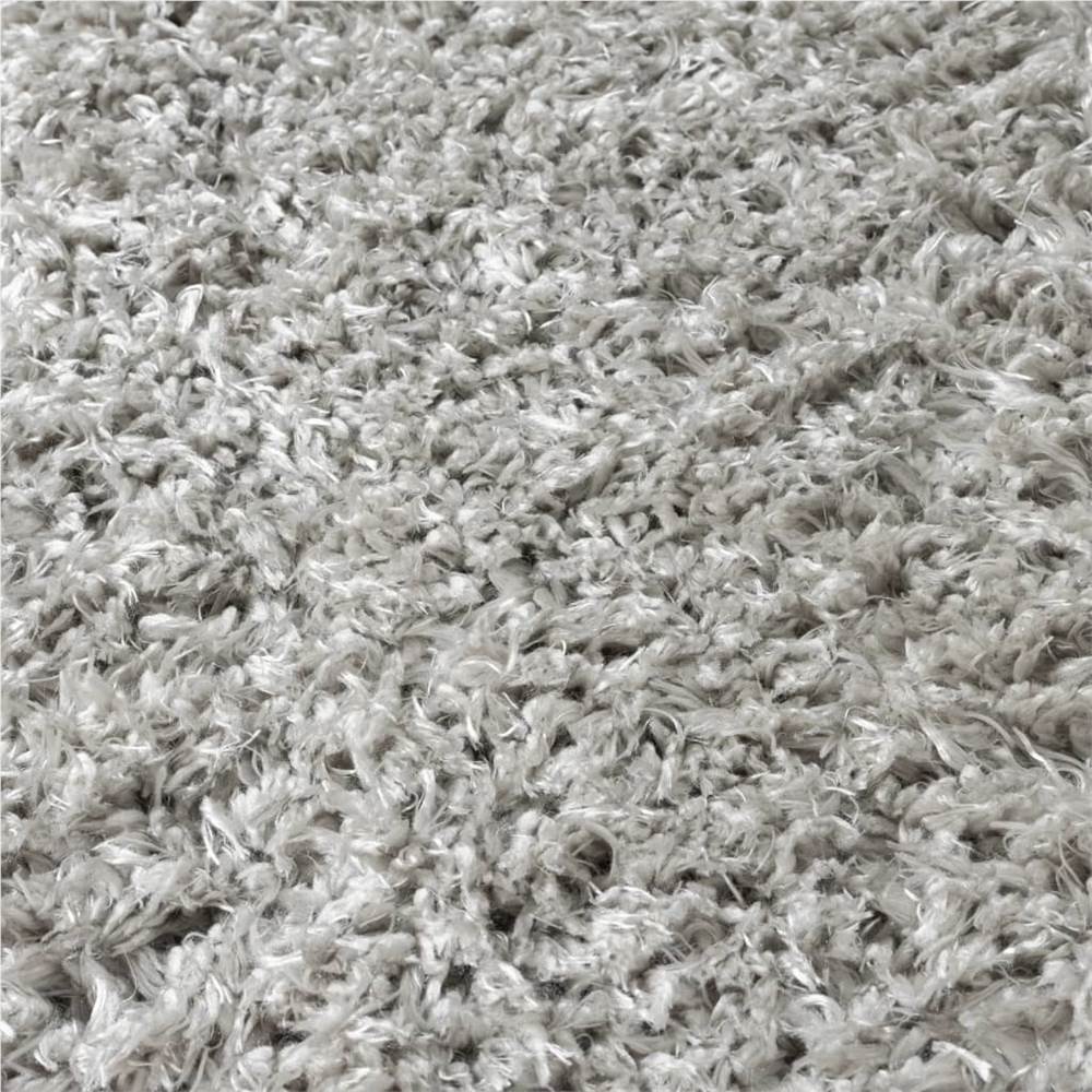 High Pile Shaggy Rug Grey 200x290 cm 50 mm