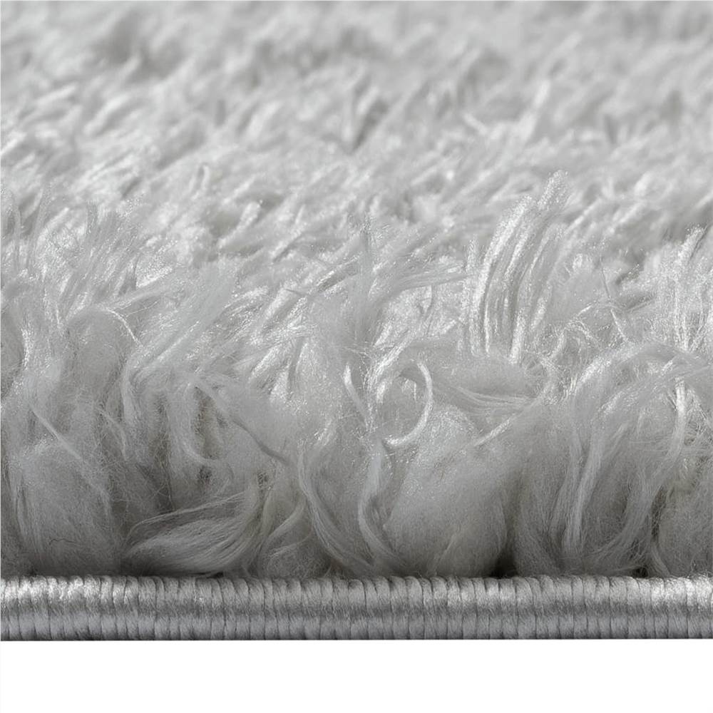 High Pile Shaggy Rug Grey 200x290 cm 50 mm