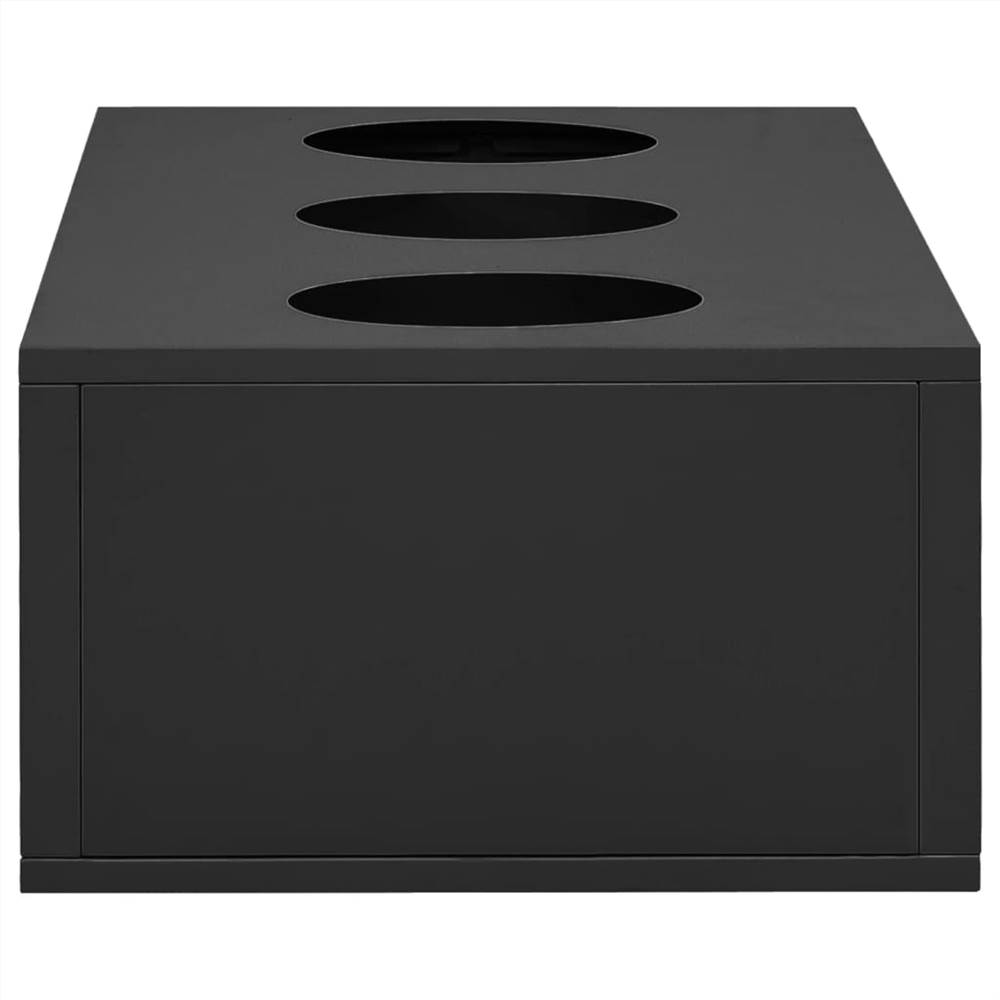 Office Cabinet with Planter Box Anthracite 90x40x128 cm Steel