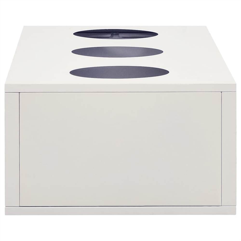 Office Cabinet with Planter Box Light Grey 90x40x125 cm Steel