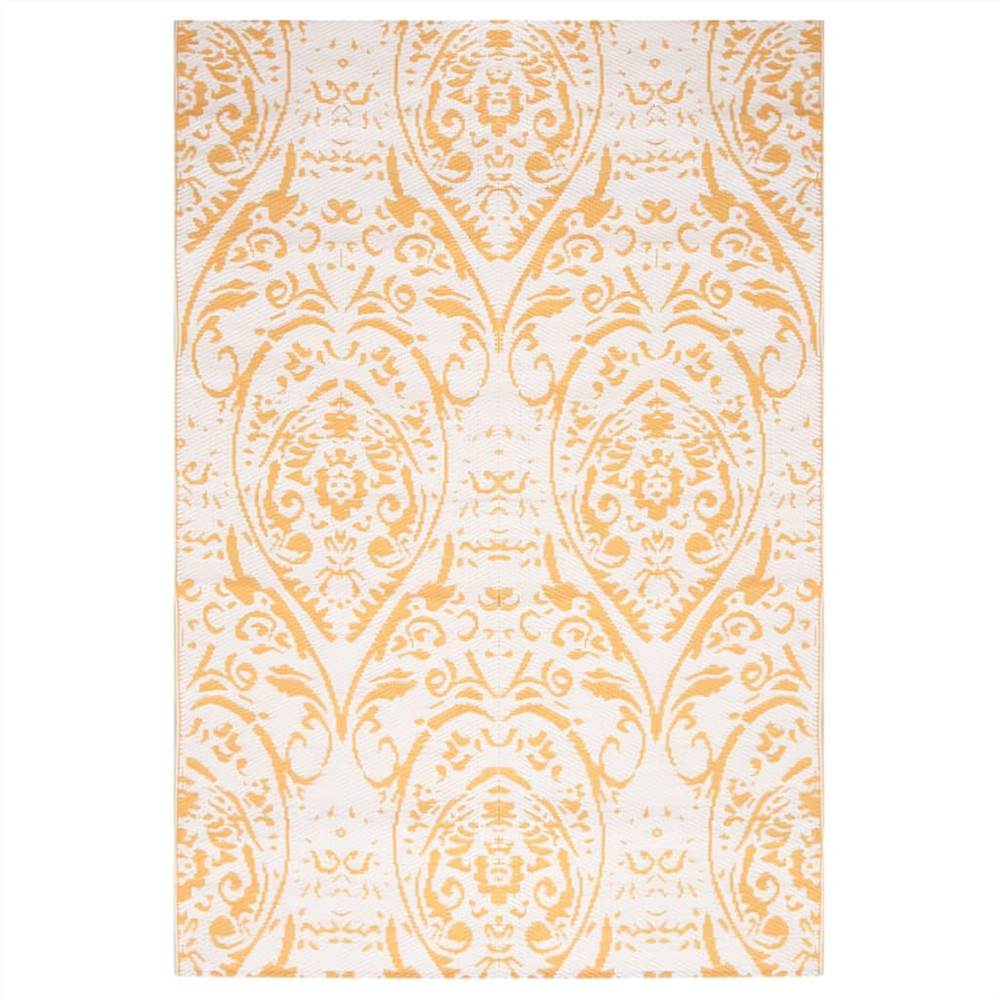 Outdoor Rug Yellow 140x200 cm PP