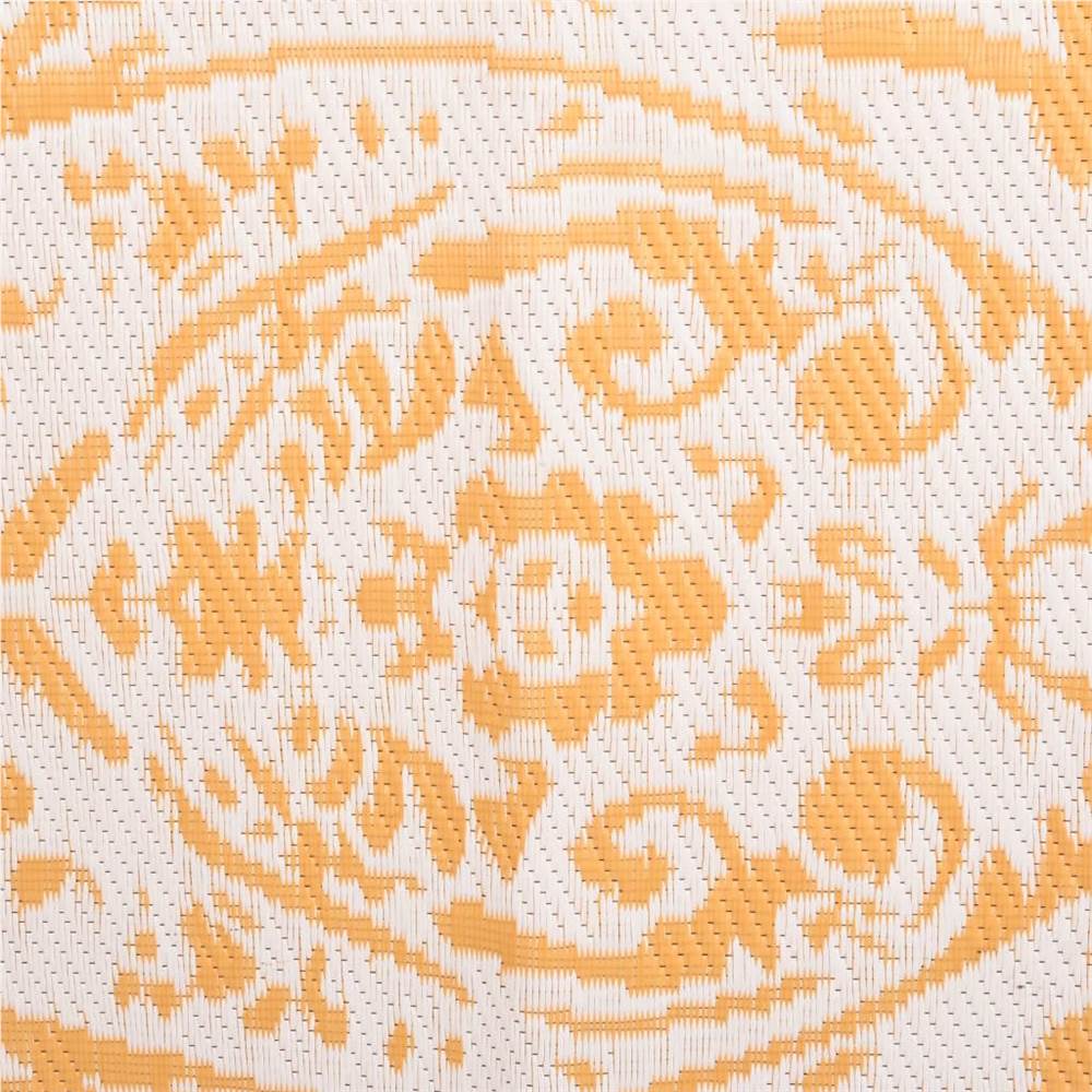 Outdoor Rug Yellow 140x200 cm PP