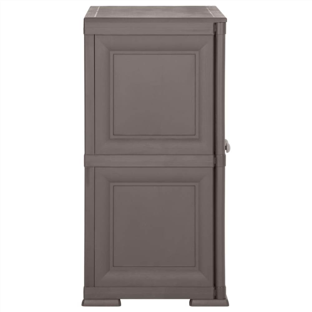Plastic Cabinet 79x43x85.5 cm Wood Design Grey