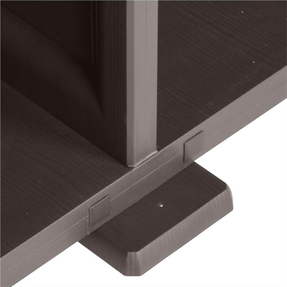 Plastic Cabinet 79x43x85.5 cm Wood Design Grey