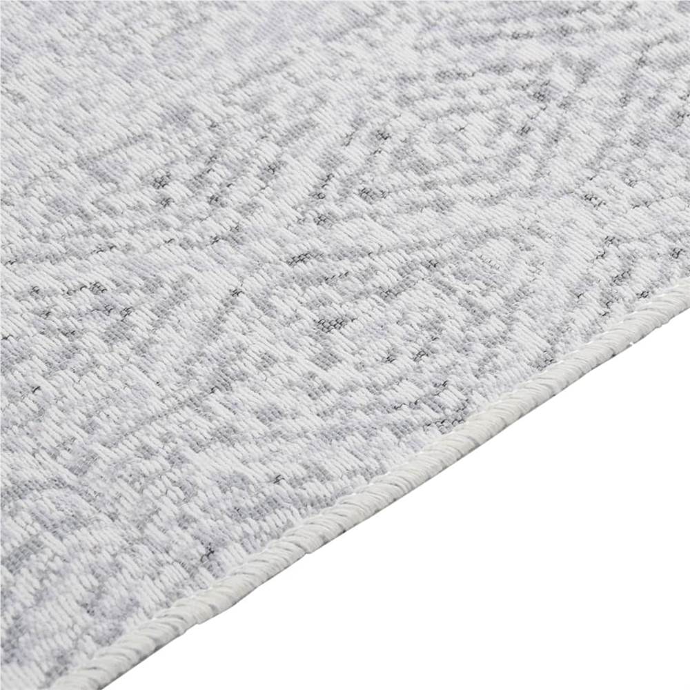 Rug Light Grey 100x200 cm Cotton