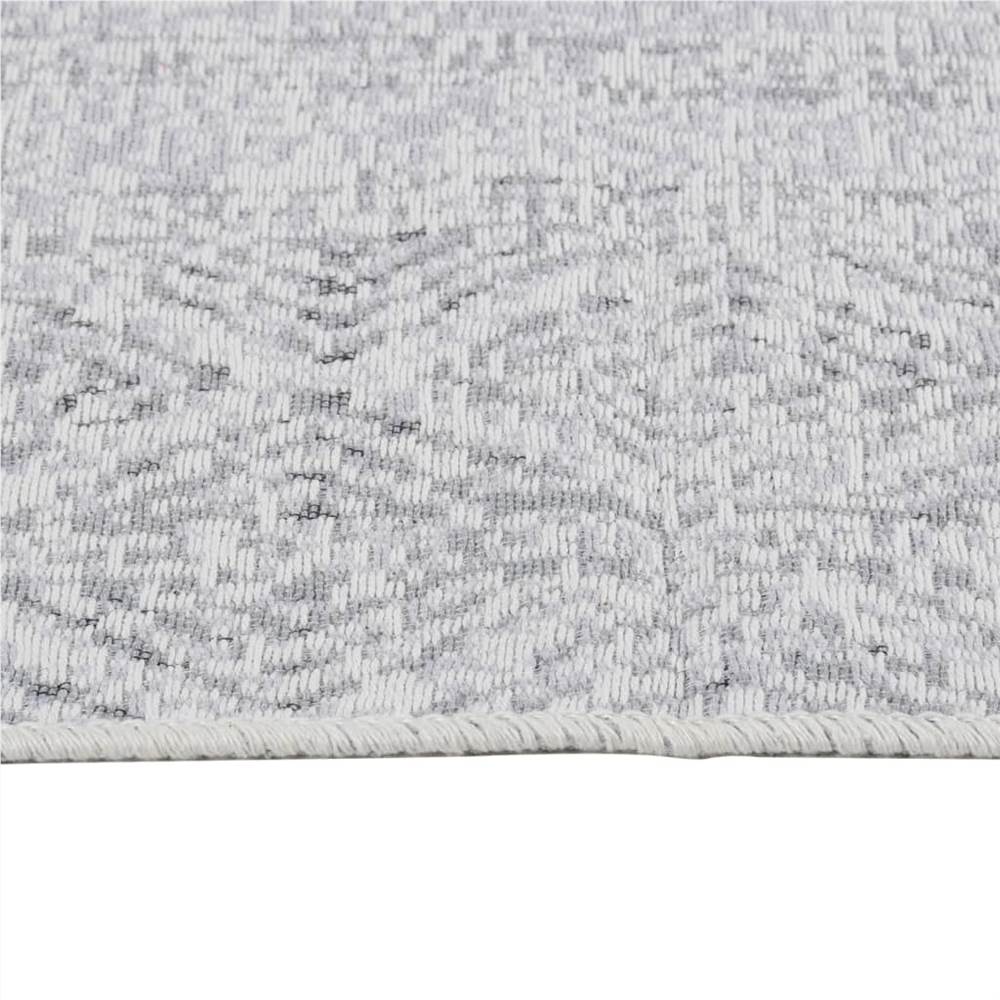 Rug Light Grey 100x200 cm Cotton