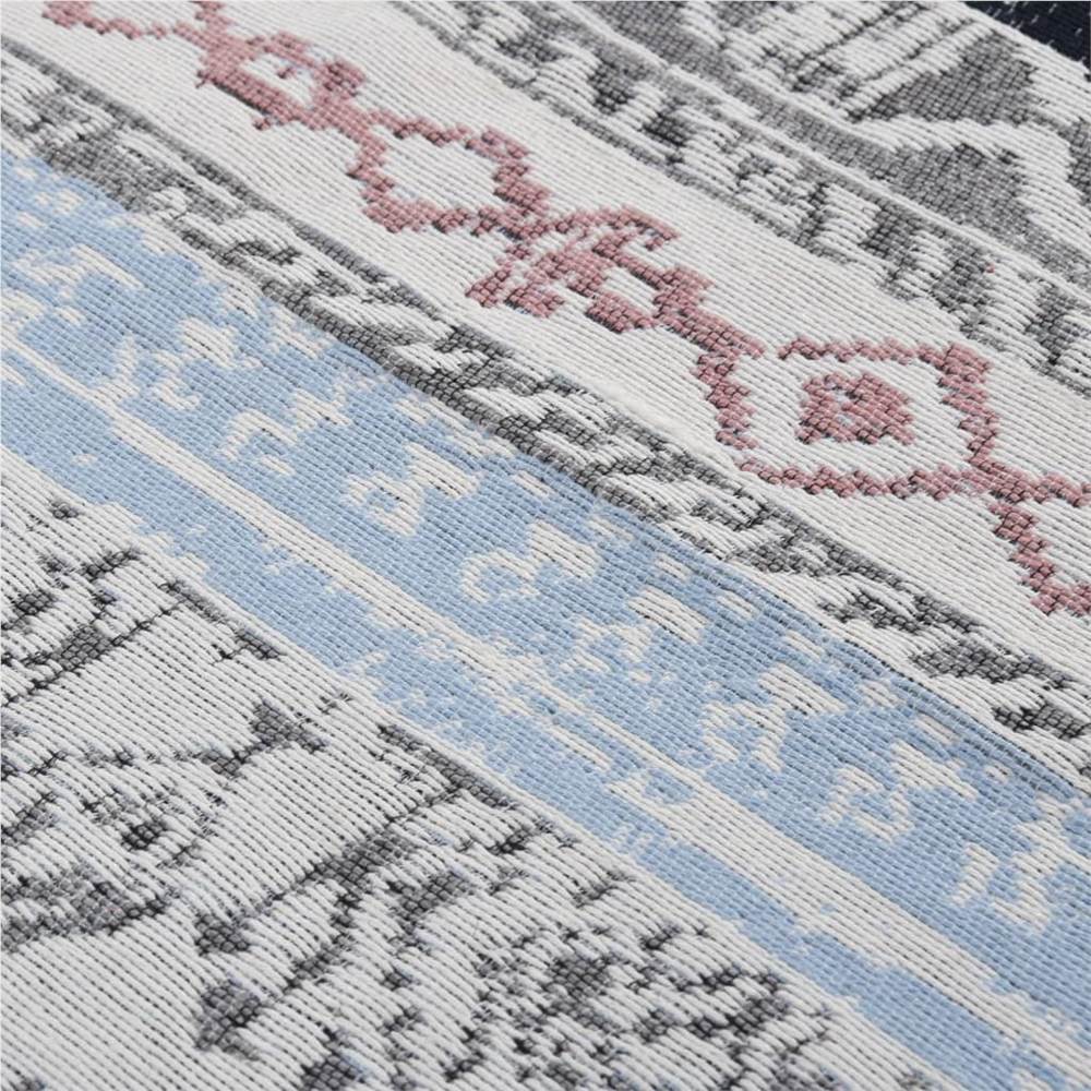 Rug Pink and Aqua 160x230 cm Cotton