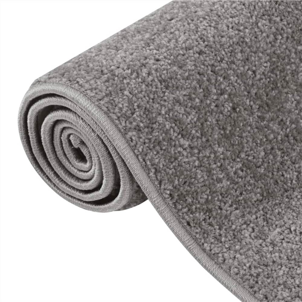 Rug Short Pile 80x150 cm Grey