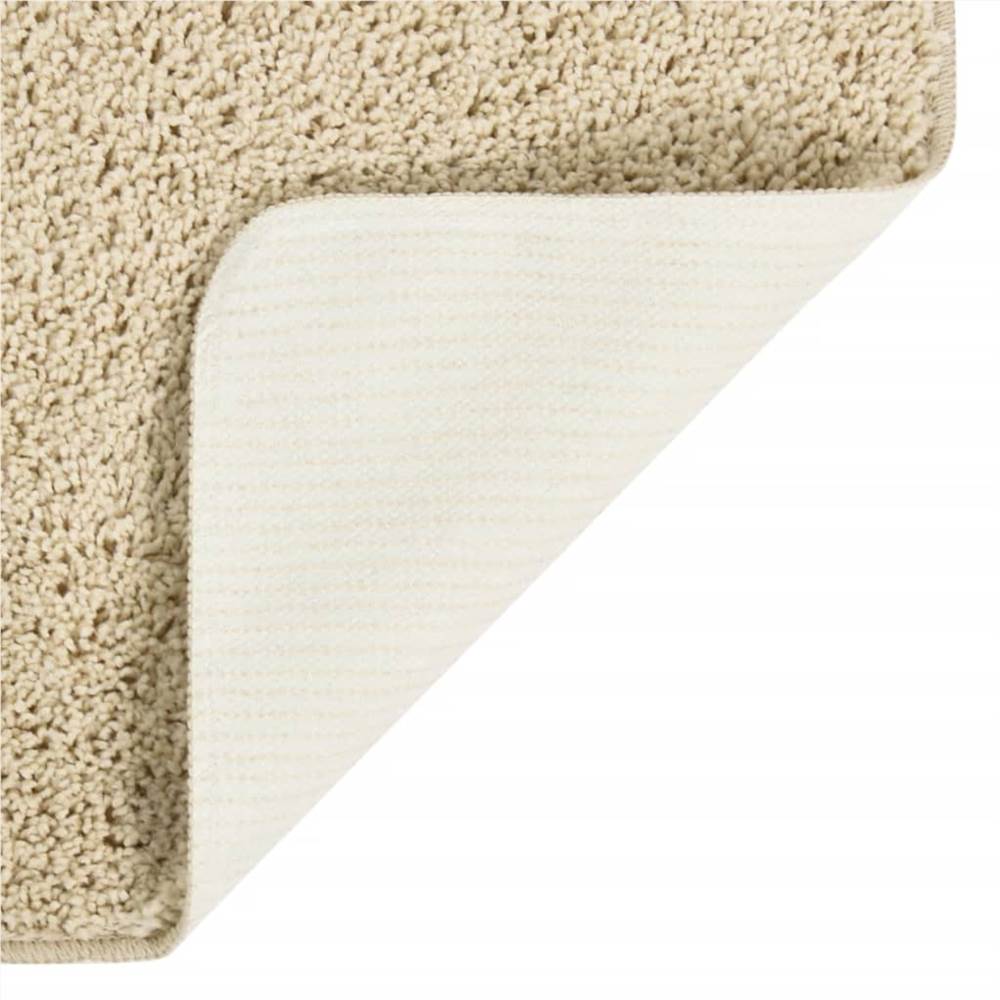 Shaggy Rug Cream 120x170 cm Anti Slip