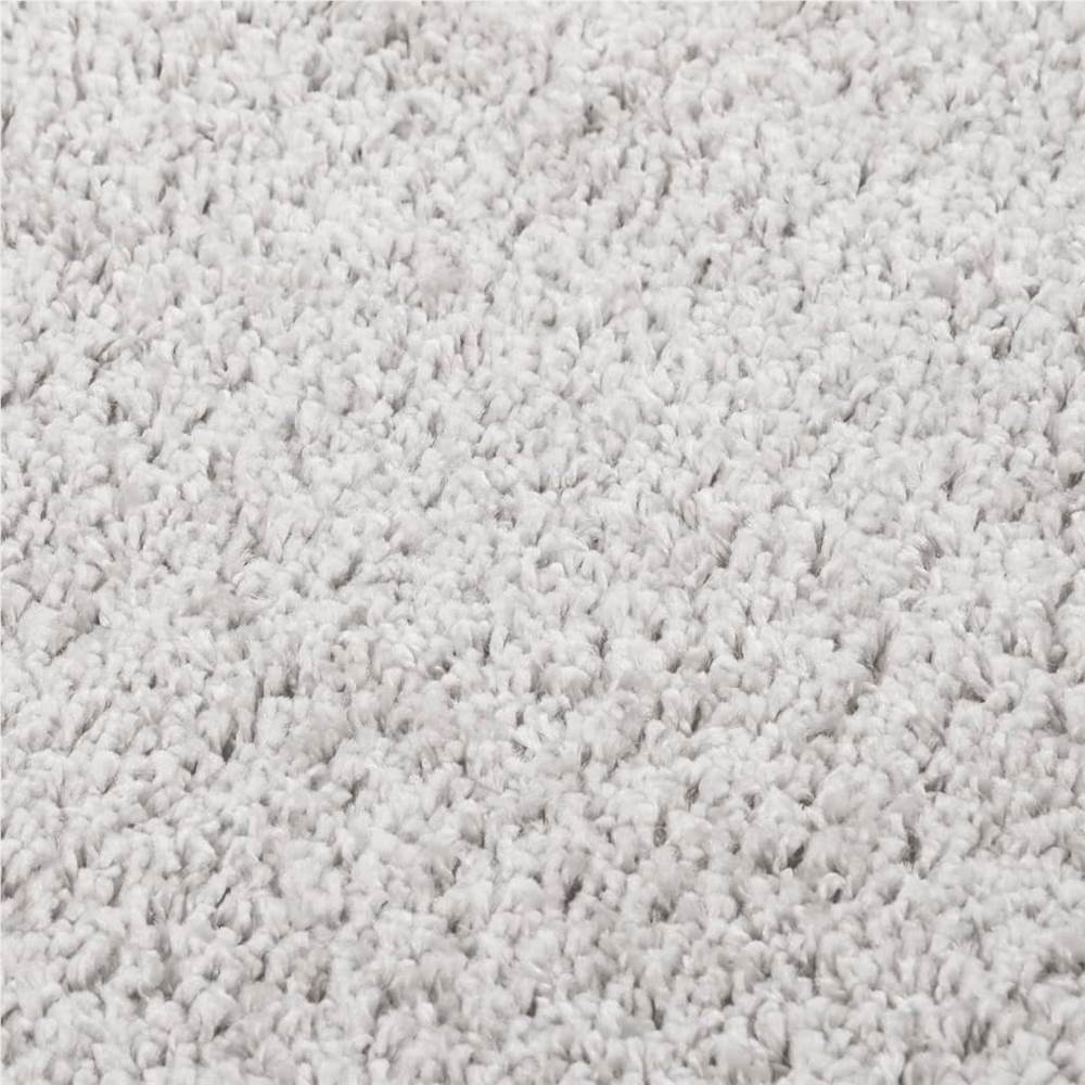 Shaggy Rug Light Grey 80x150 cm Anti Slip