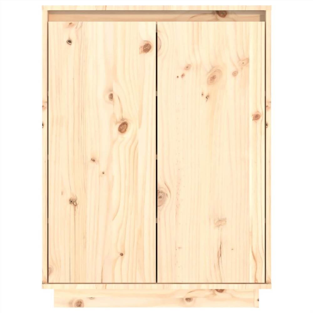 Shoe Cabinet 60x35x80 cm Solid Wood Pine