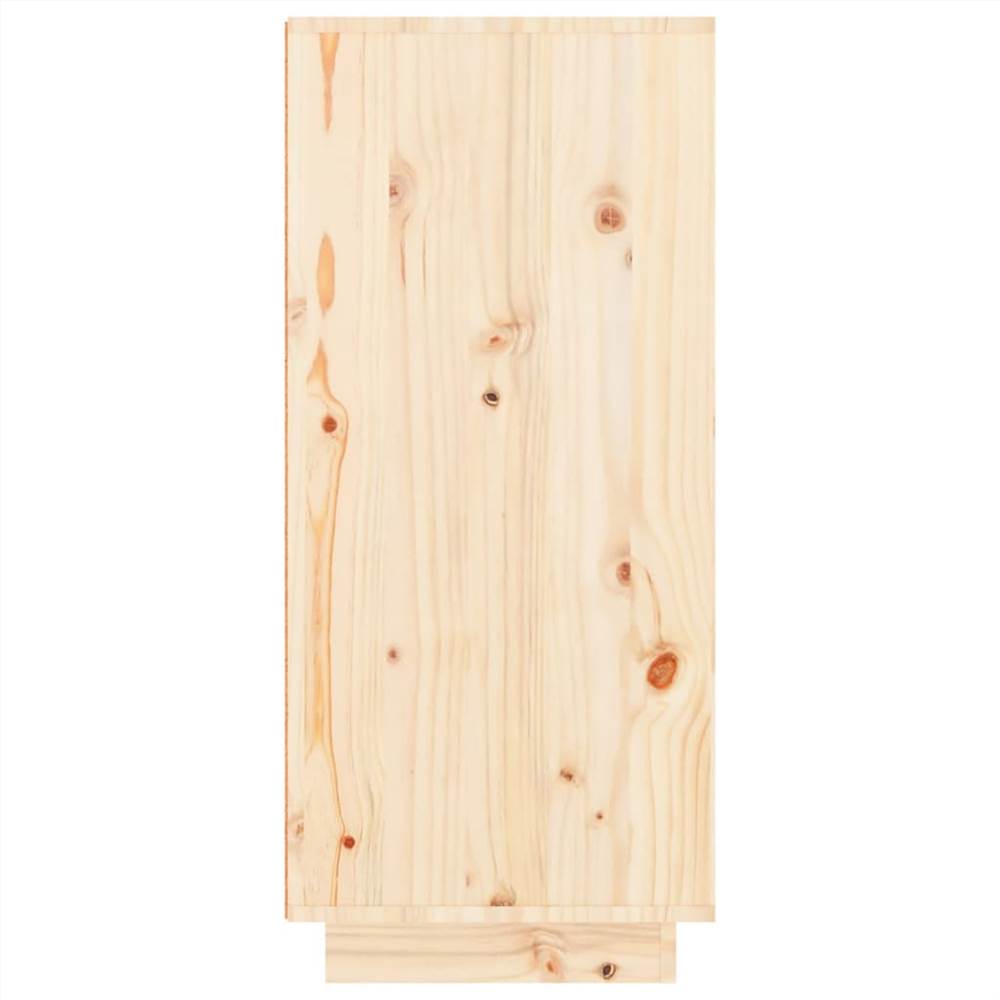 Shoe Cabinet 60x35x80 cm Solid Wood Pine