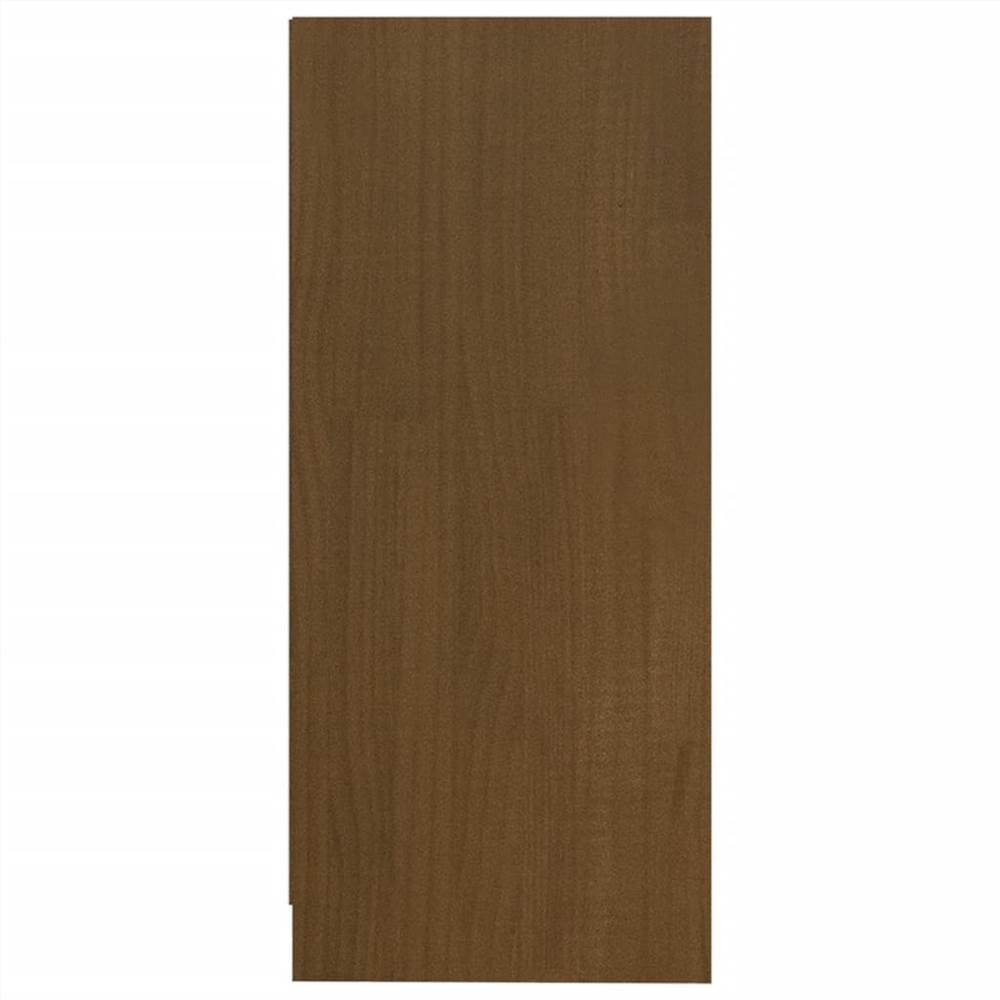 Side Cabinet Honey Brown 35.5x33.5x76 cm Solid Pinewood