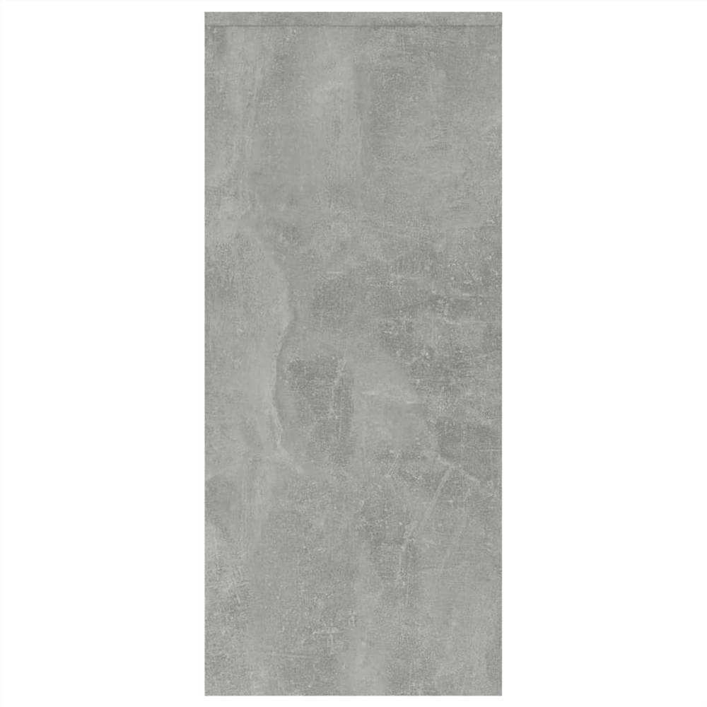 Sideboard Concrete Grey 102x33x75 cm Chipboard