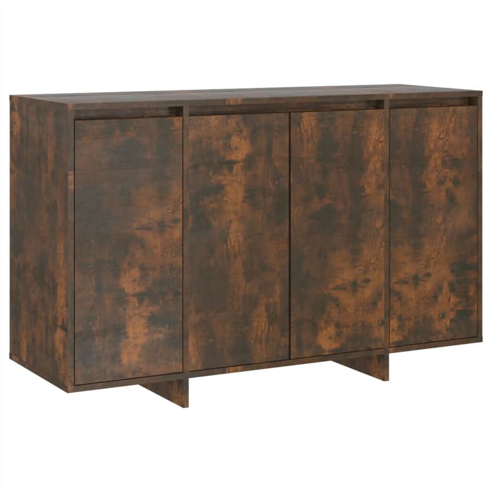 Sideboard Smoked Oak 120x41x75 cm Chipboard