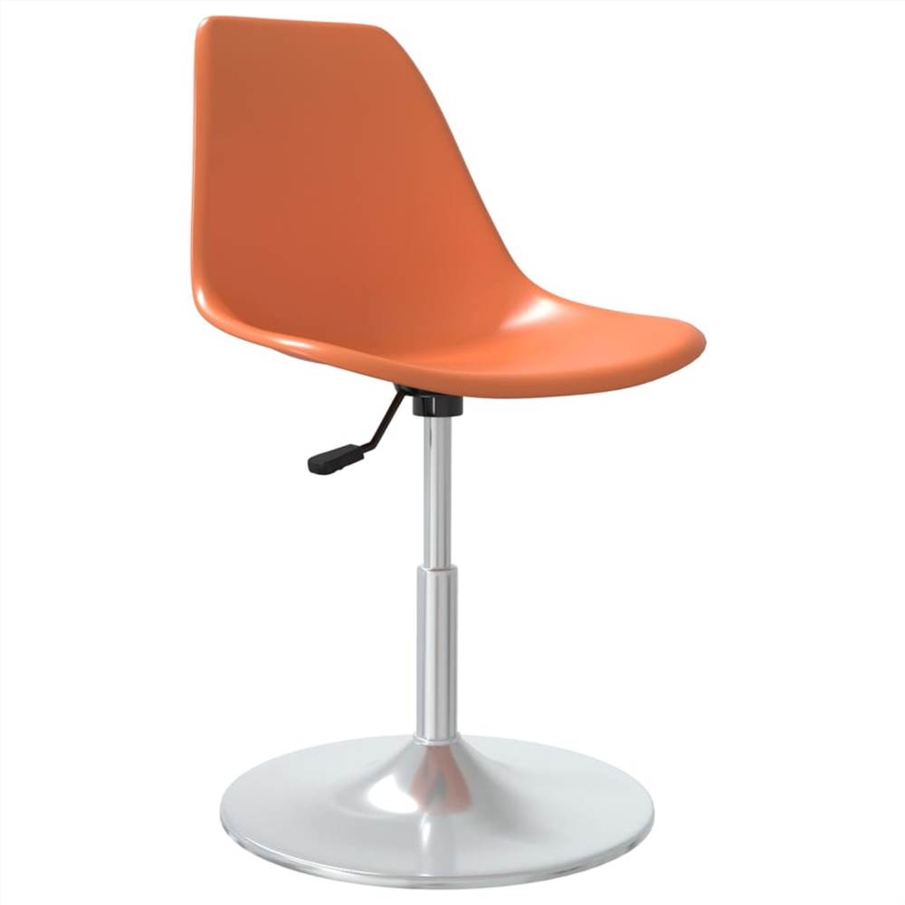 Swivel Dining Chairs 6 pcs Orange PP