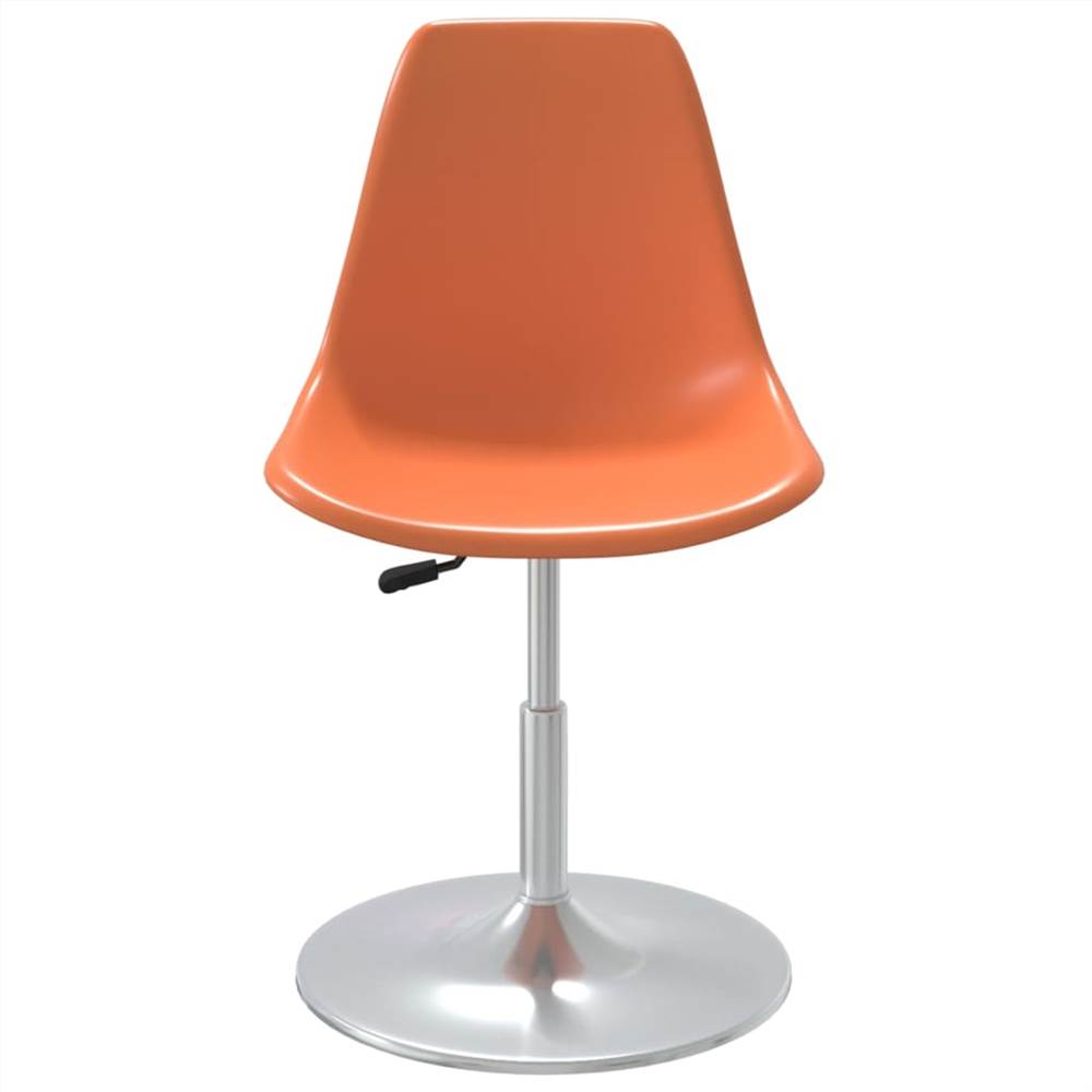 Swivel Dining Chairs 6 pcs Orange PP