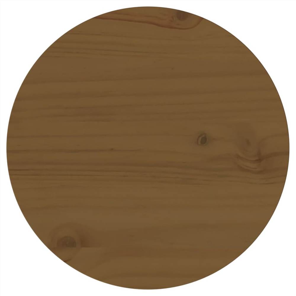 

Table Top Brown Ø30x2.5 cm Solid Wood Pine