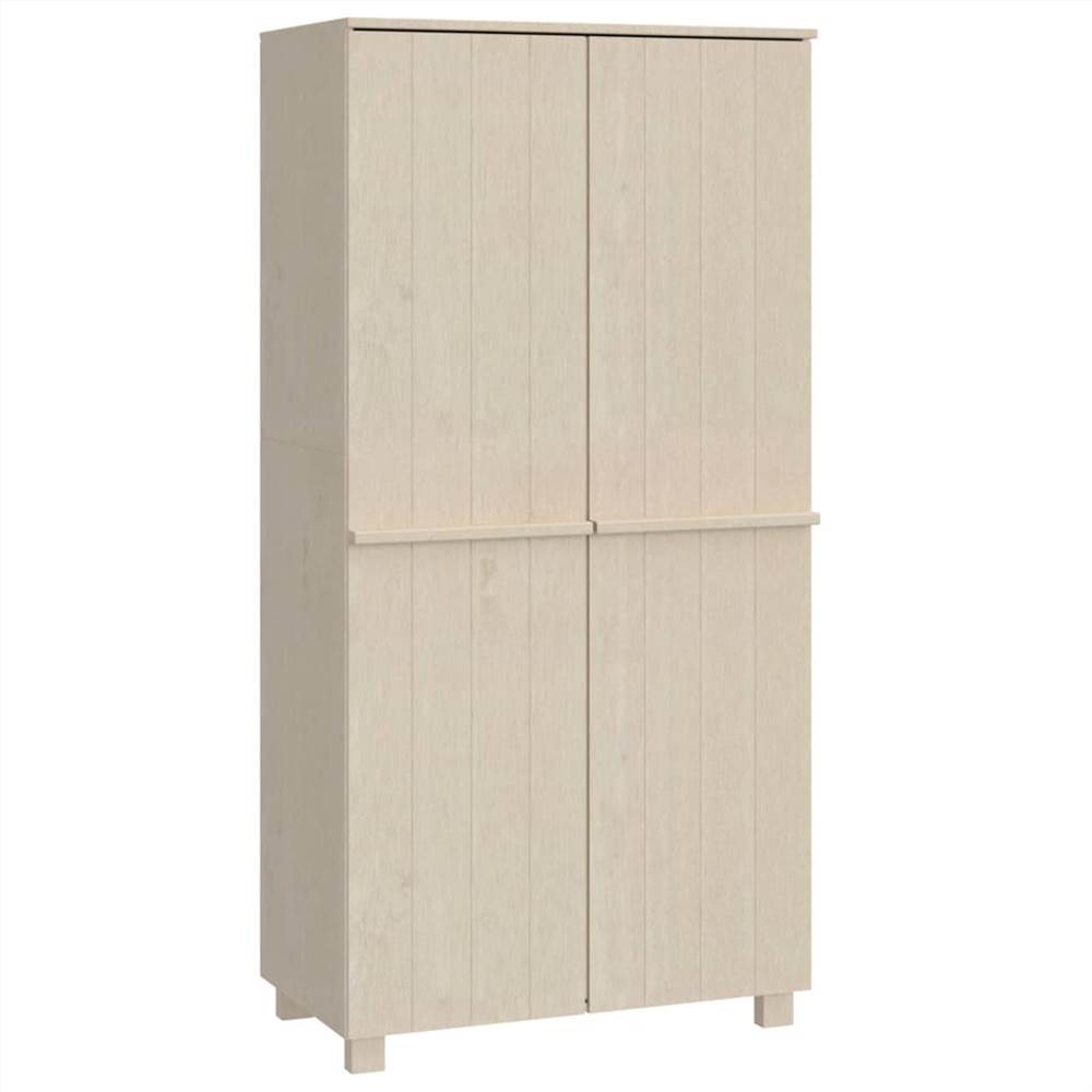 Wardrobe Honey Brown 89x50x180 cm Solid Wood Pine