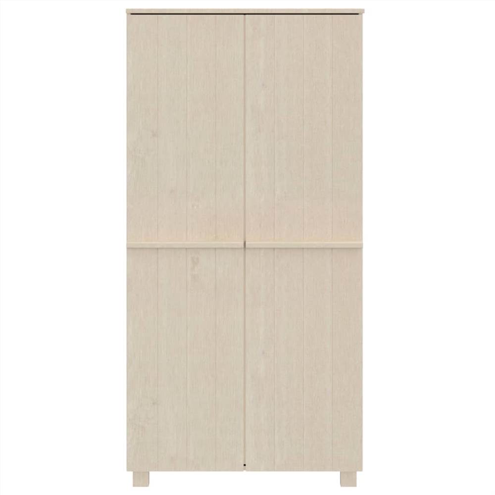 Wardrobe Honey Brown 89x50x180 cm Solid Wood Pine