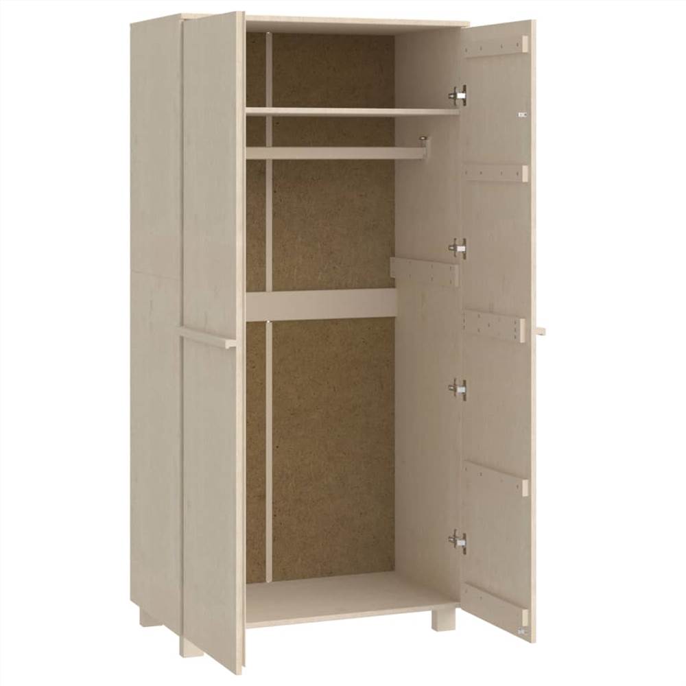 Wardrobe Honey Brown 89x50x180 cm Solid Wood Pine