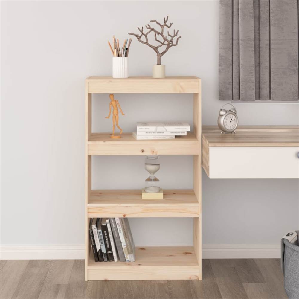 Book Cabinet/Room Divider 60x30x103.5 cm Solid Wood Pine