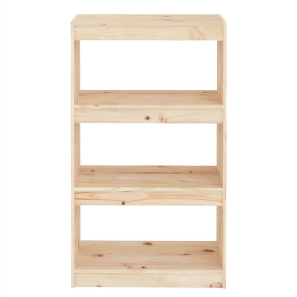 Book Cabinet/Room Divider 60x30x103.5 cm Solid Wood Pine