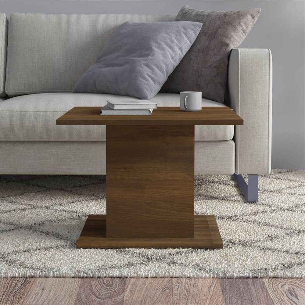 Coffee Table Brown Oak 55.5x55.5x40 cm Chipboard