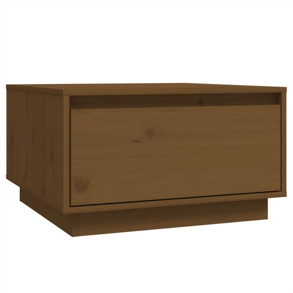 Coffee Table Honey Brown 55x56x32 cm Solid Wood Pine
