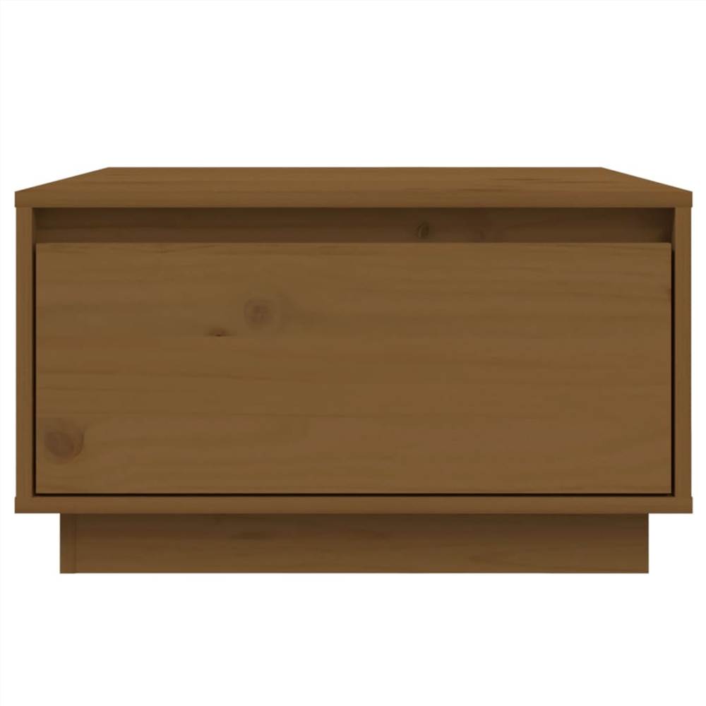 Coffee Table Honey Brown 55x56x32 cm Solid Wood Pine