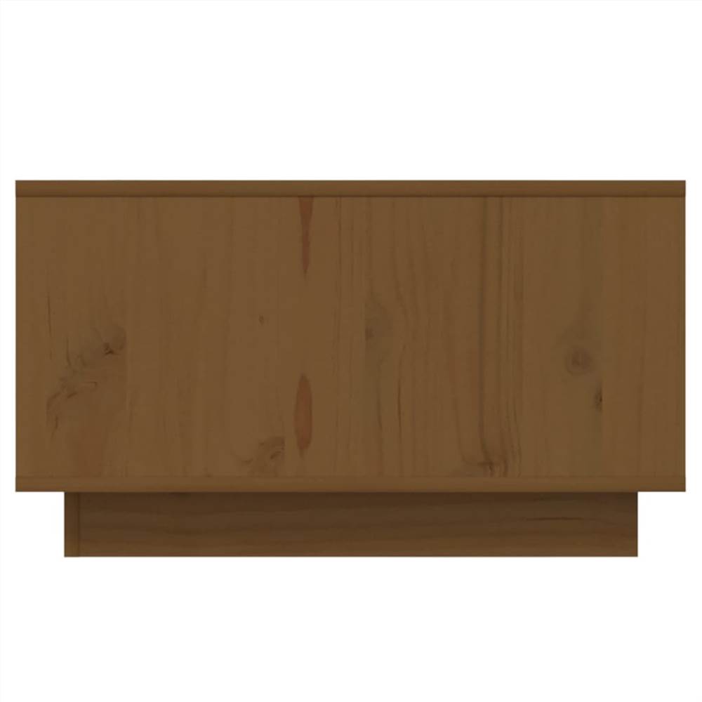 Coffee Table Honey Brown 55x56x32 cm Solid Wood Pine