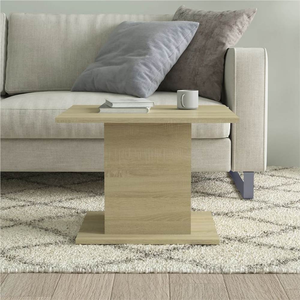 Coffee Table Sonoma Oak 55.5x55.5x40 cm Chipboard