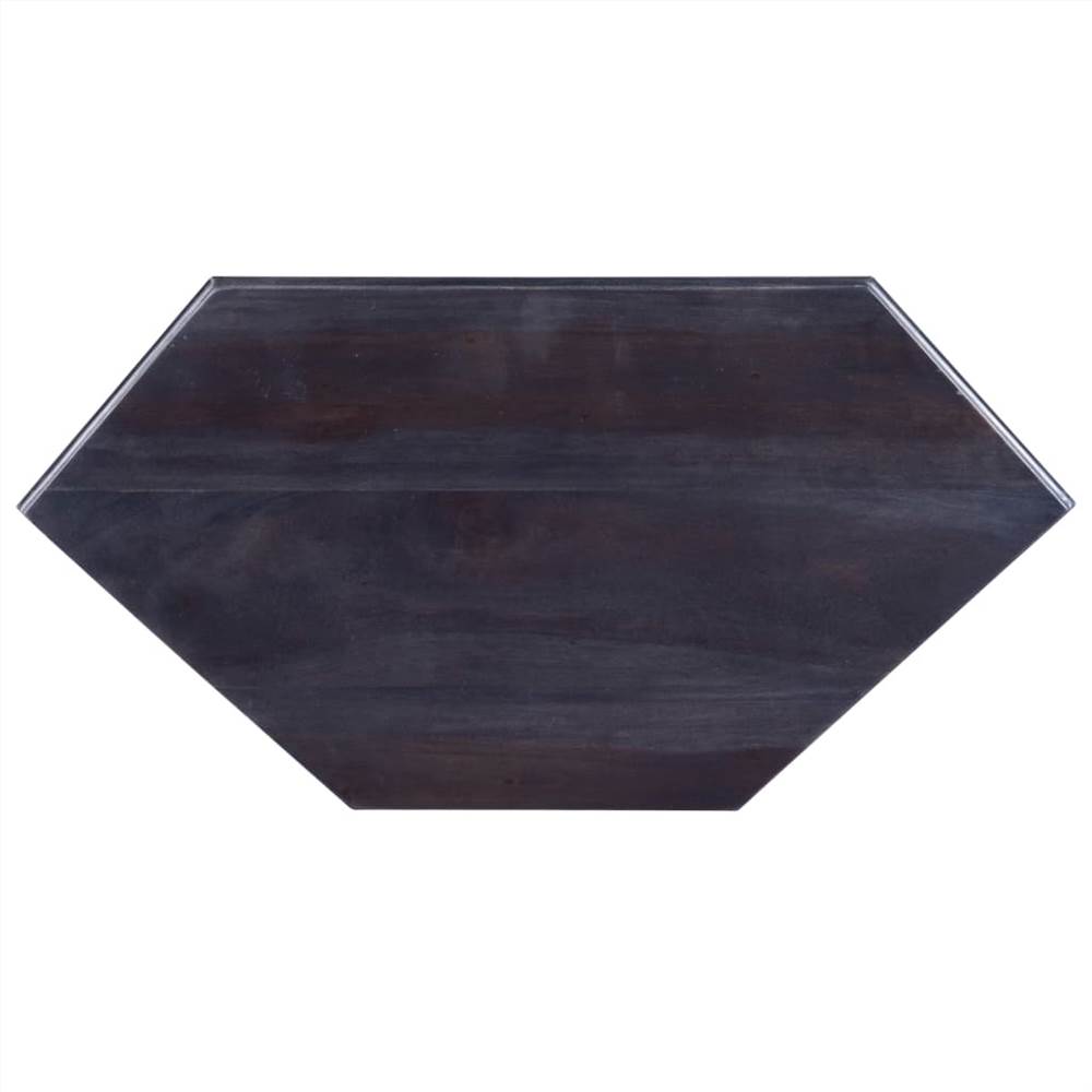 Corner TV Cabinet Light Black 80x40x49 cm Solid Wood Mahogany