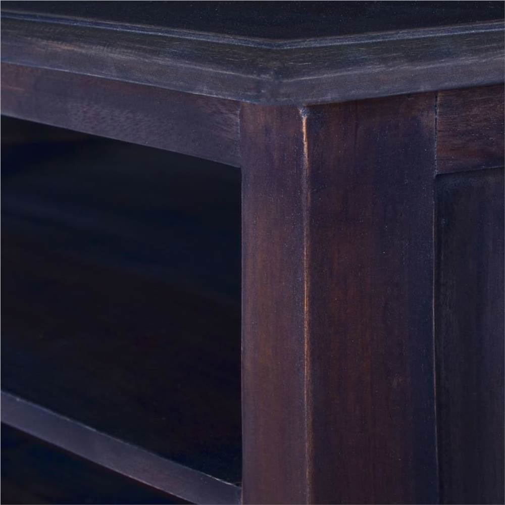 Corner TV Cabinet Light Black 80x40x49 cm Solid Wood Mahogany