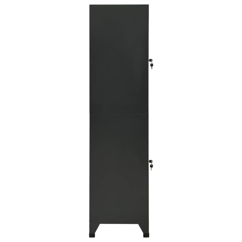 Locker Cabinet Anthracite 38x45x180 cm Steel