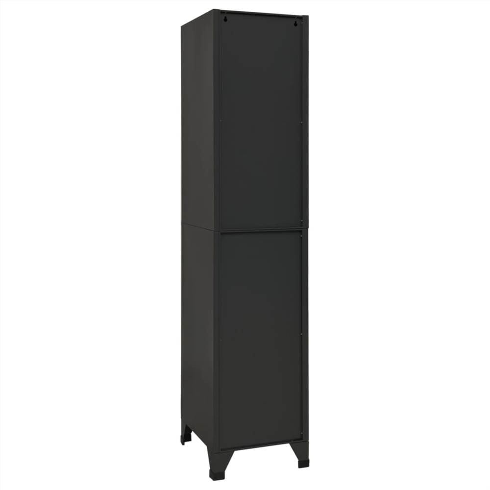 Locker Cabinet Anthracite 38x45x180 cm Steel