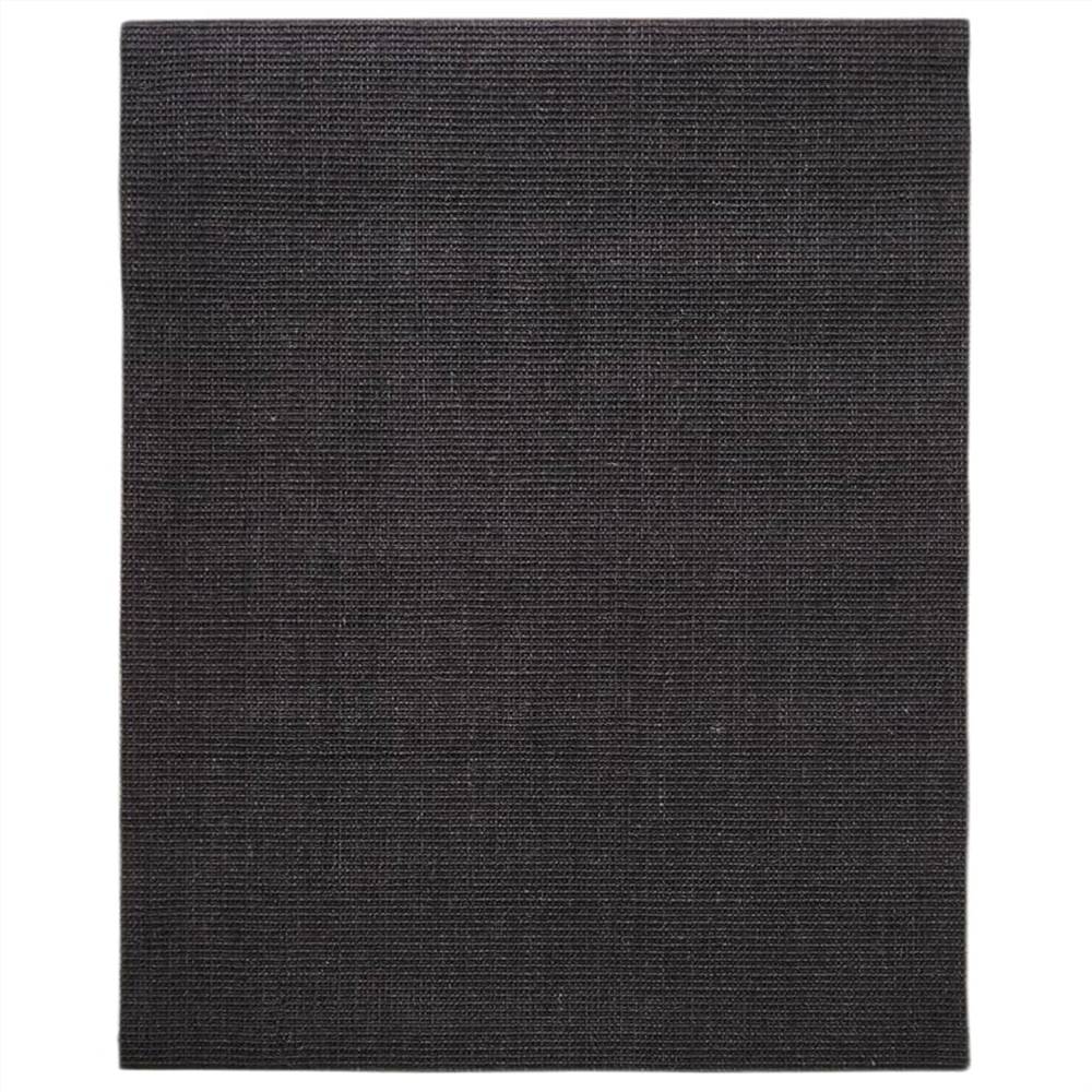 Rug Natural Sisal 80x100 cm Black