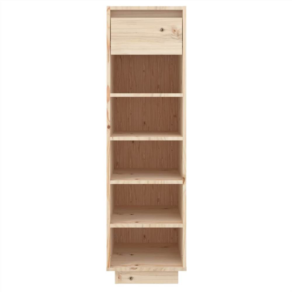 Shoe Cabinet 34x30x105 cm Solid Wood Pine