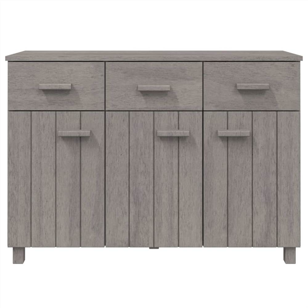Sideboard Light Grey 113x40x80 cm Solid Wood Pine
