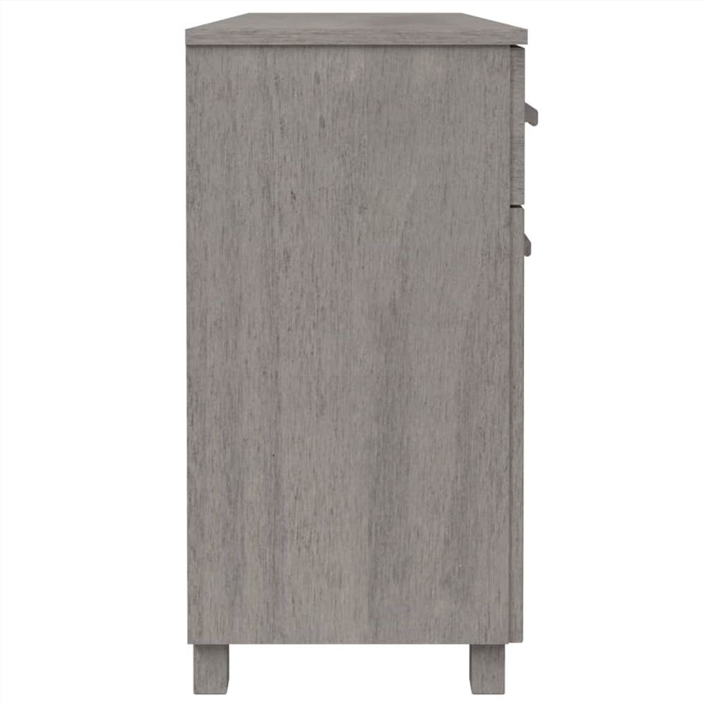 Sideboard Light Grey 113x40x80 cm Solid Wood Pine