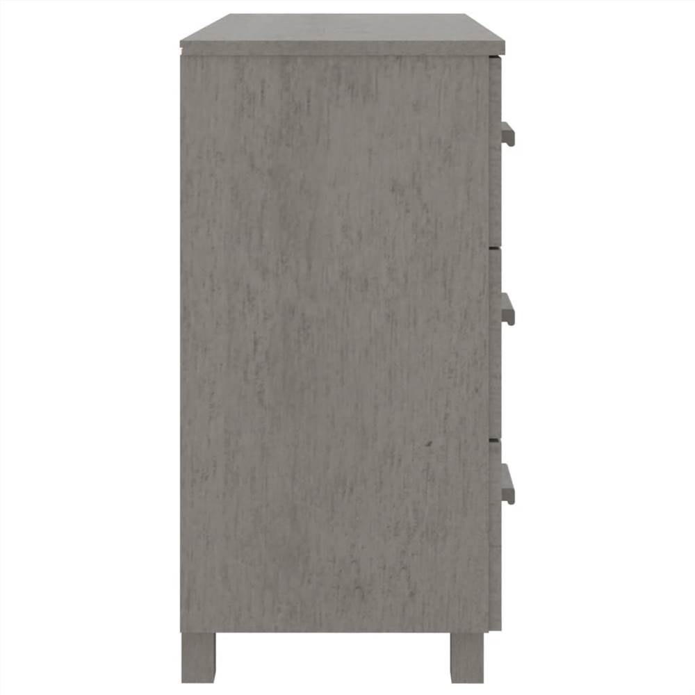 Sideboard Light Grey 90x40x80 cm Solid Pinewood