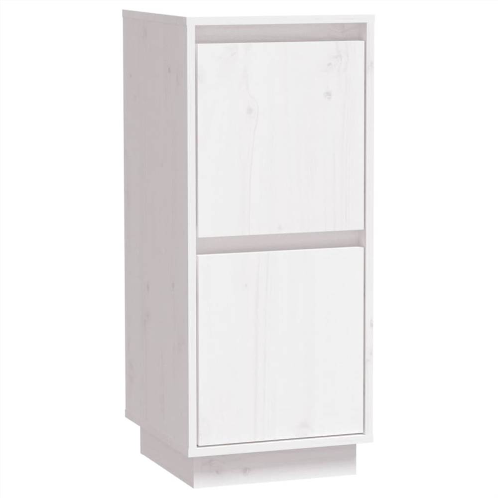 Sideboards 2 pcs White 31.5x34x75 cm Solid Wood Pine