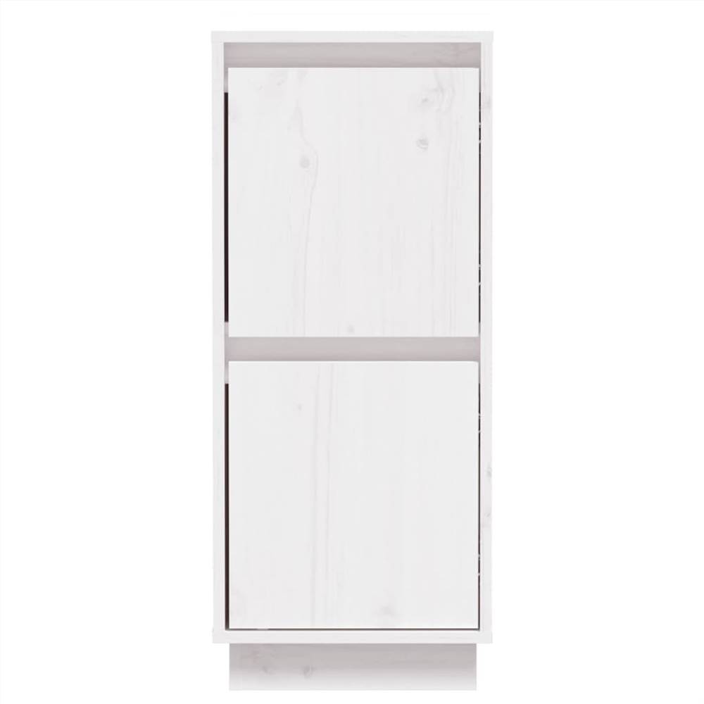 Sideboards 2 pcs White 31.5x34x75 cm Solid Wood Pine