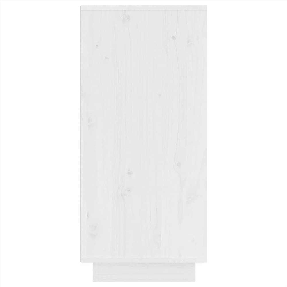 Sideboards 2 pcs White 31.5x34x75 cm Solid Wood Pine