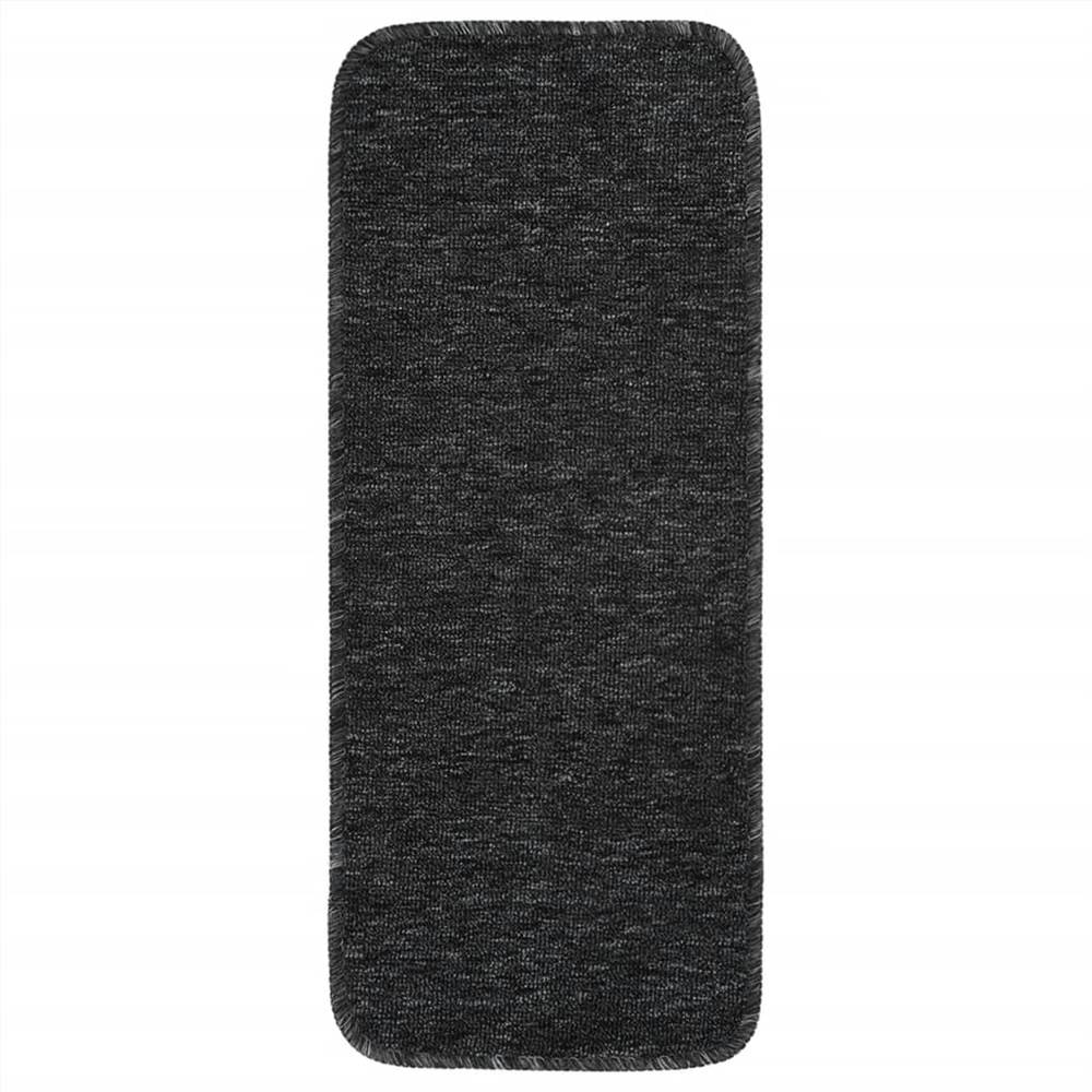 Stair Mats 15 pcs 60x25 cm Anthracite Anti Slip