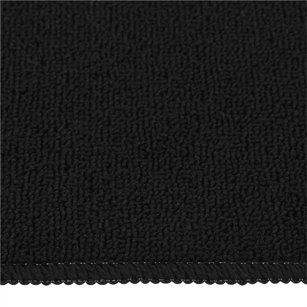 Stair Mats 15 pcs 75x20 cm Black Anti Slip