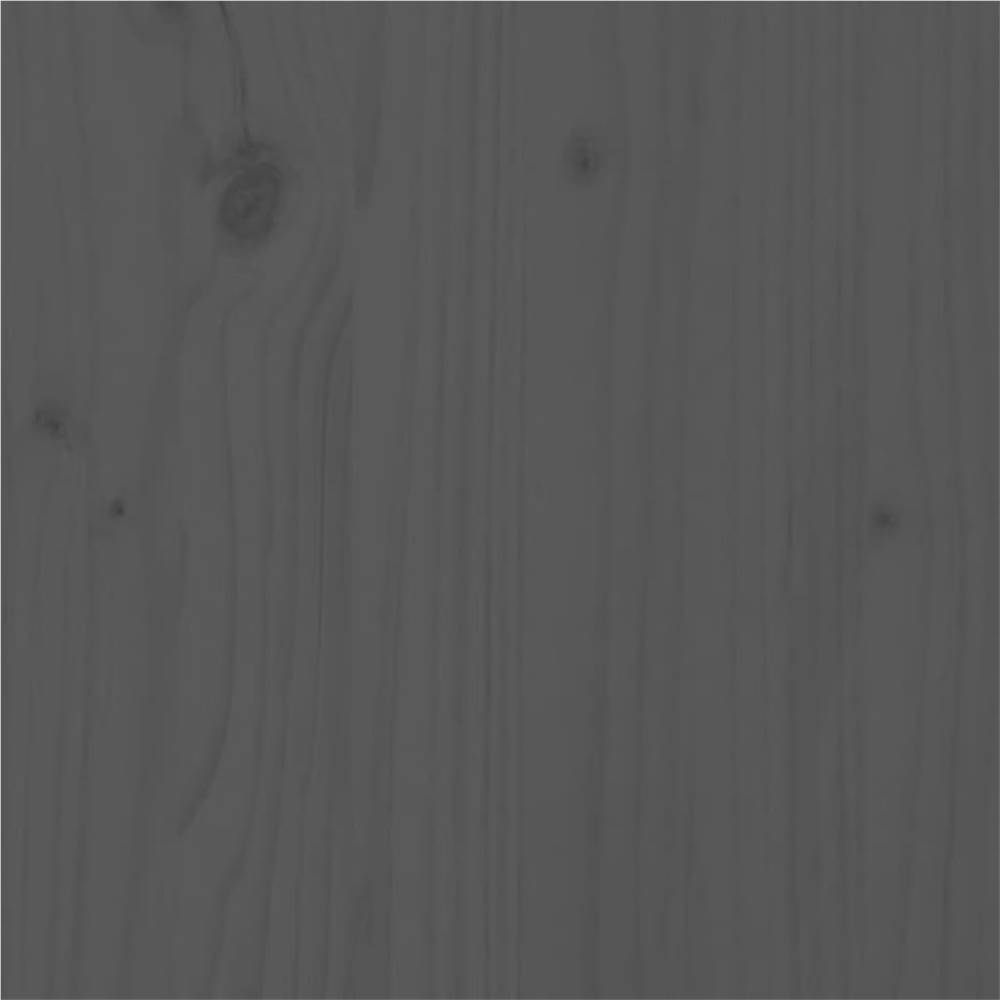 Wall Cabinets 2 pcs Grey 80x30x35 cm Solid Wood Pine