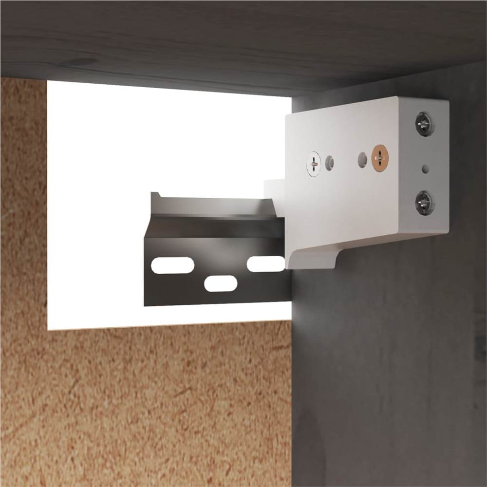 Wall Cabinets 2 pcs Grey 80x30x35 cm Solid Wood Pine