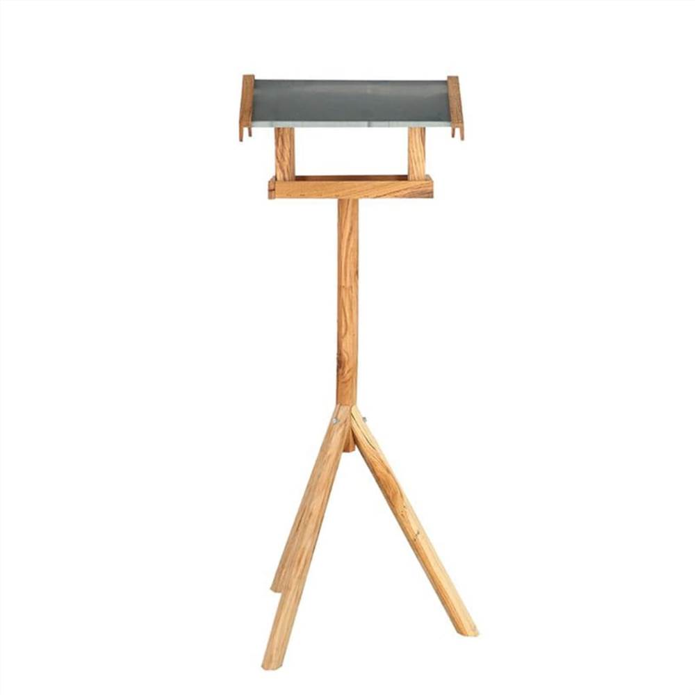 Esschert Design Bird Table with Rectangular Roof Steel